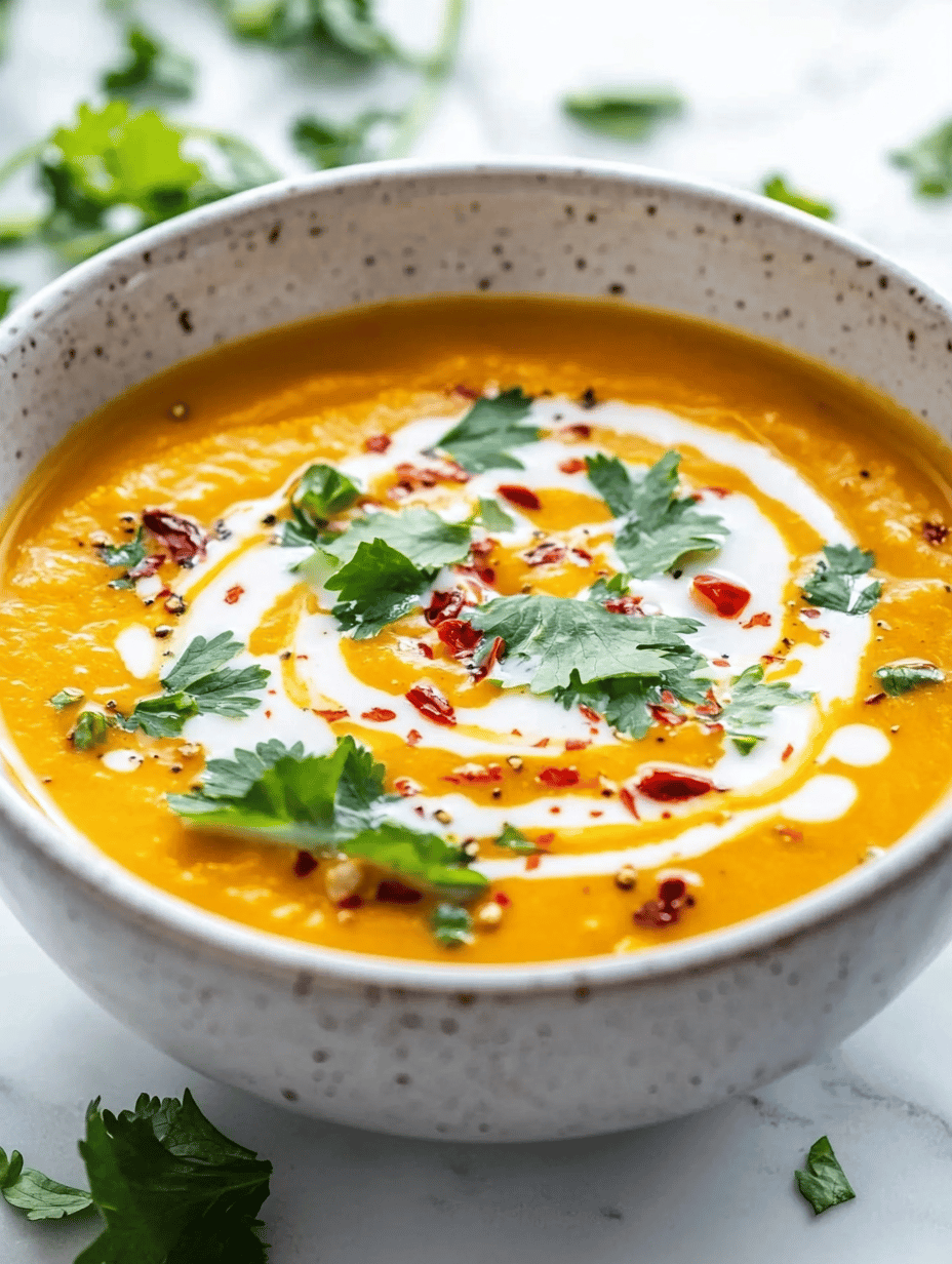 Whimsical Vegan Pumpkin Soup with a Secret Spice Twist