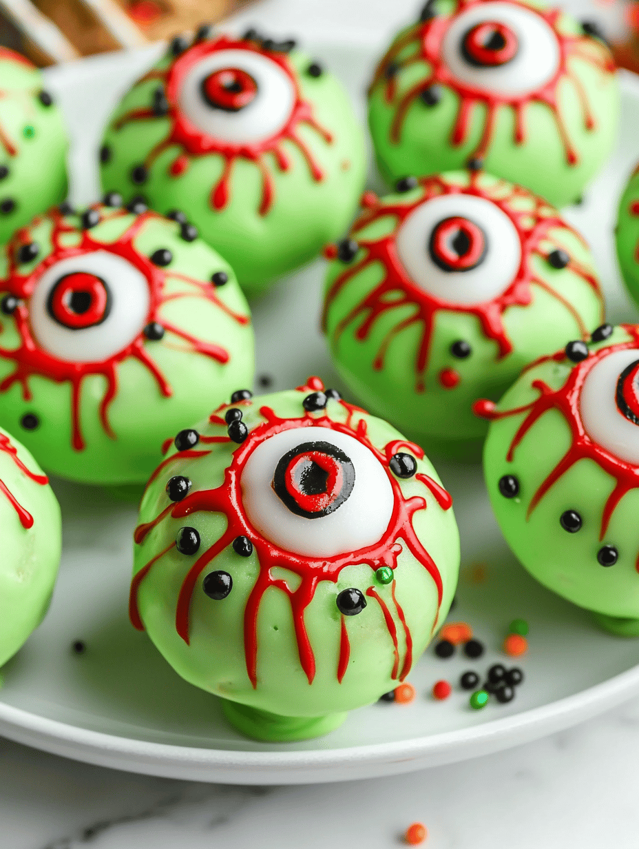 Spooky Delight: Halloween Monster Eyeball Cake Pops