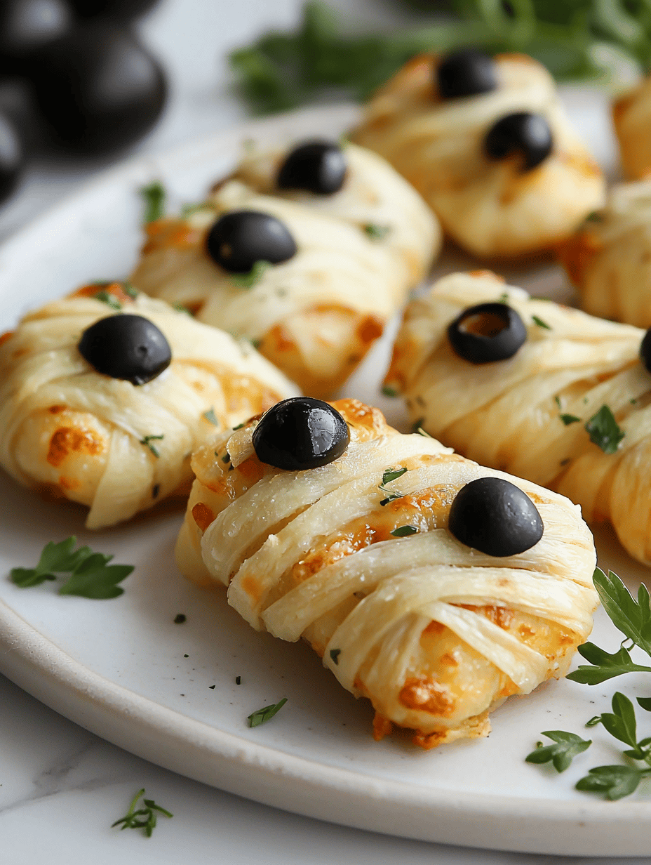 Spooktacularly Cheesy Halloween Mummy Pizza