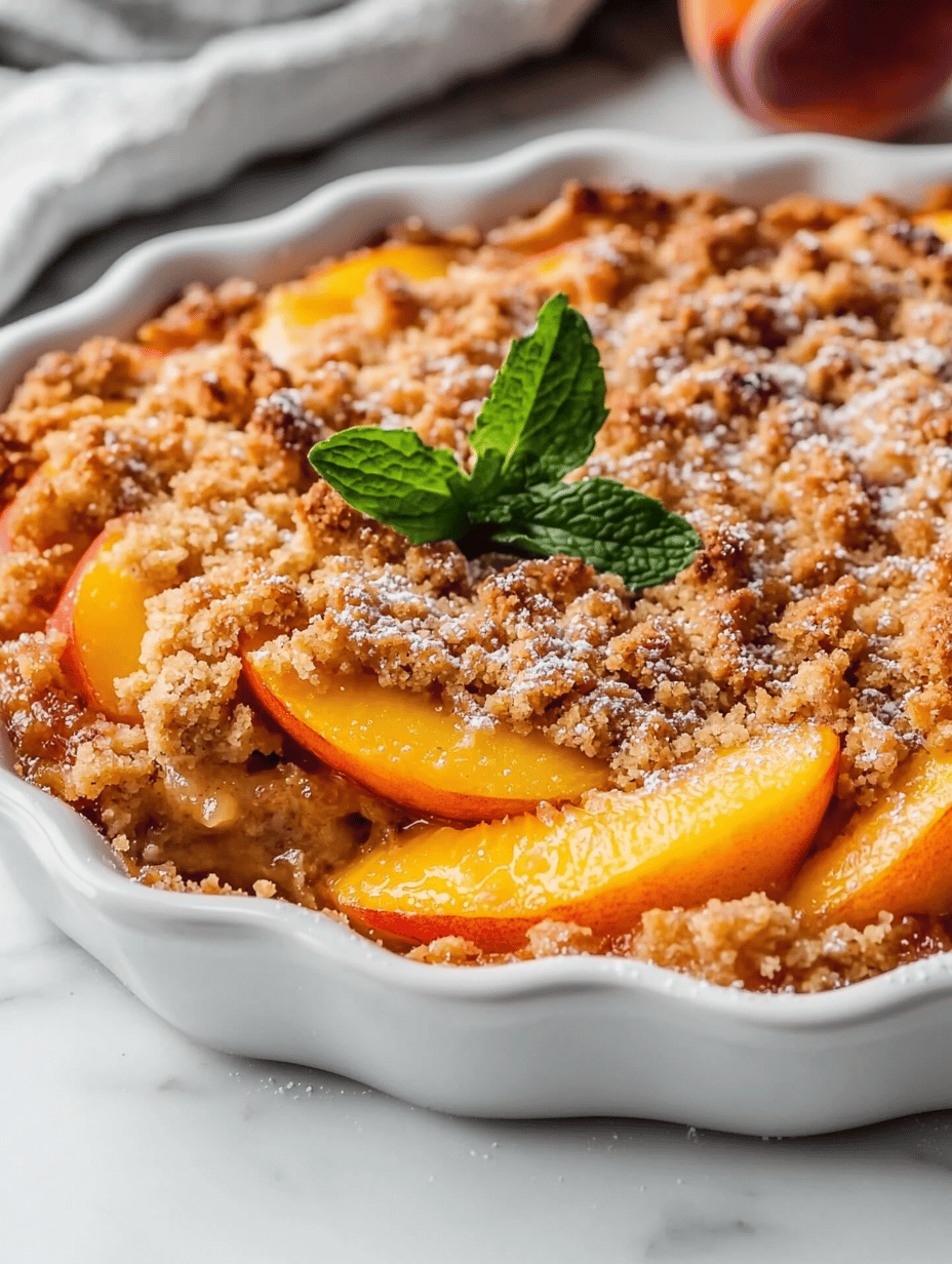 Peach Crumble: The Perfect Farewell to Summer’s Sweetness