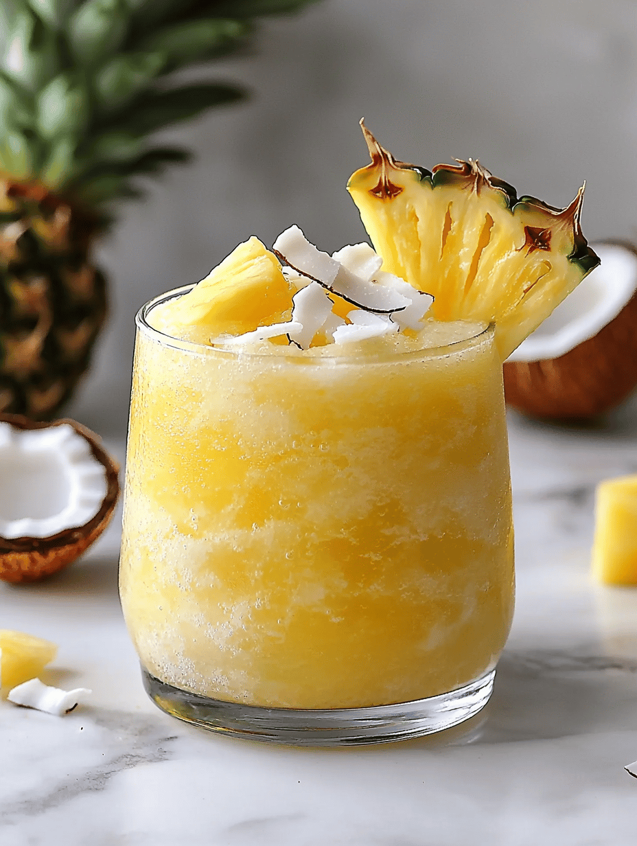 Tropical Chill: The Pineapple Slushie That Transforms Summers