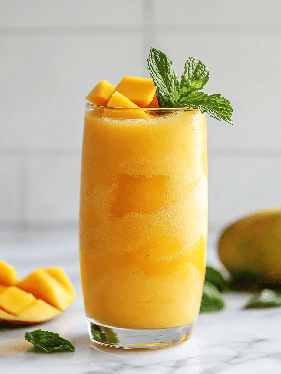 Refreshing Mango Slushie: A Cool Breeze for Hot Days