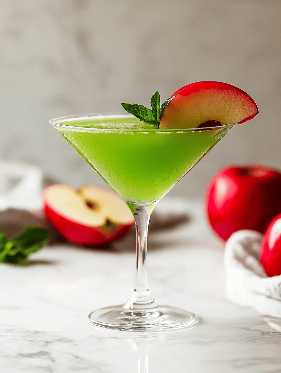 Enchanted Poison Apple Martini: A Spooky Sip for Halloween