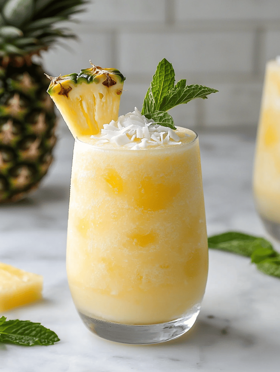 Chill Out with a Tropical Twist: The Unexpected Charm of Pineapple Coconut Slushie