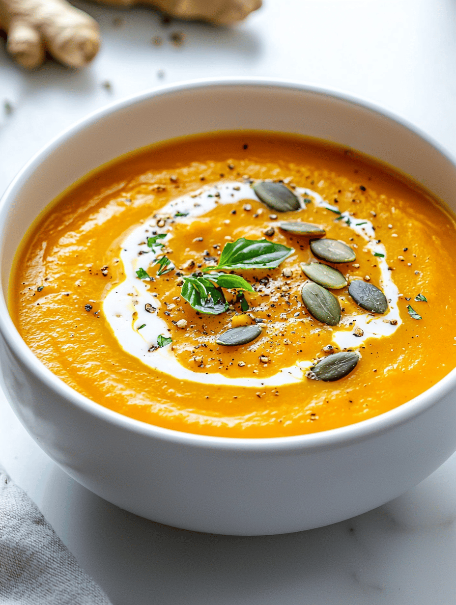 Earthy Warmth: Ginger-Infused Butternut Squash Soup